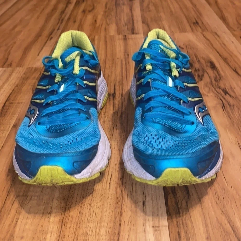 Saucony Women's Omni 16 Running Shoes, Teal/Citron, size 7